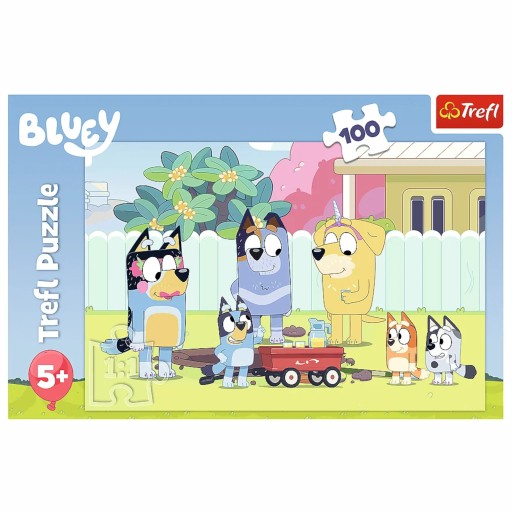 Puzzle Bluey Trefl 100 ks. Happy World Bluey 16471