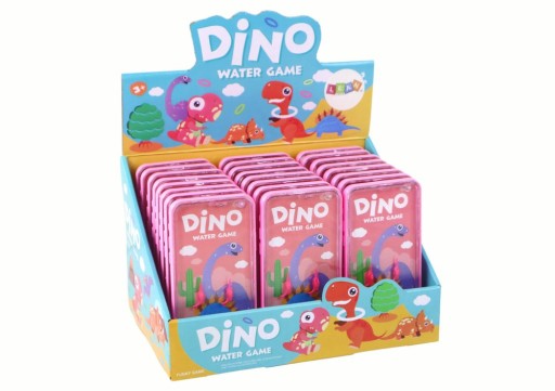 Vodná arkádová herná konzola Telefón Dinosaur Pink