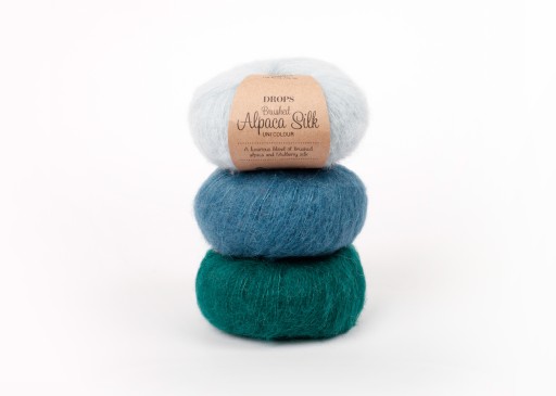 Drops Brushed Alpaca Silk lesný zelený hodváb (11)