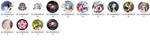 Kumo Desu ga Nani ka Anime špendlíky NA VÝBER