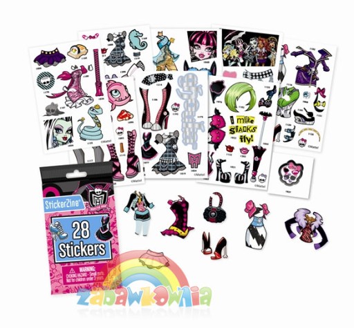 Monster High Sticker Bag 28 nálepiek