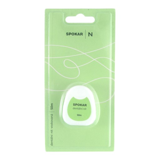 SPOKAR N Dental Floss 50m voskovaná zubná niť