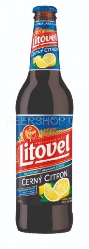LITOVEL ČERNÝ CITRÓNOVÉ PIVO BEZ CITRÓNU 500ML