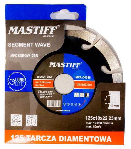 DIAMANTOVÝ DISK 125 x 22,2 MF SEGMENT