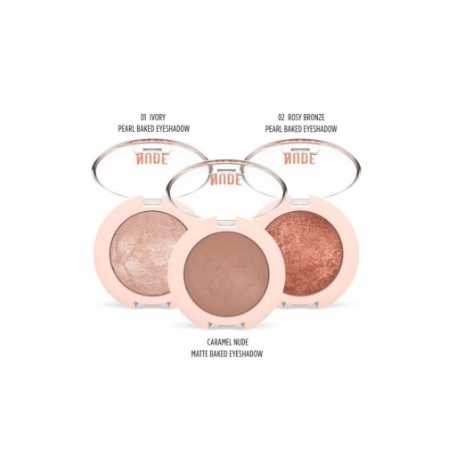 Očný tieň Golden Rose Nude Look Baked Pearl Eye Shadow 01 Ivory