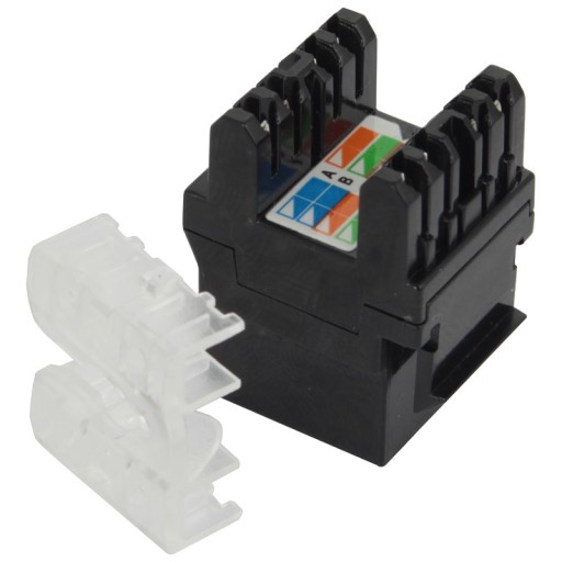 Modul keystone RJ-45 UTP cat.5e čierny
