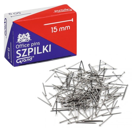 Krátke špendlíky 15 mm 50g Grand