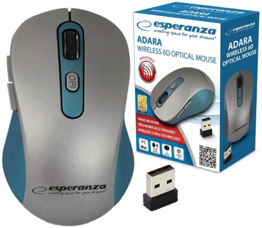 MYŠ 6D OPTICKÁ BEZDRÔTOVÁ USB NANO MYŠ