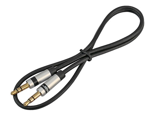 JACK kábel 3,5 mm 3P TRS stereo zástrčka SLIM VITALCO 0,5 m