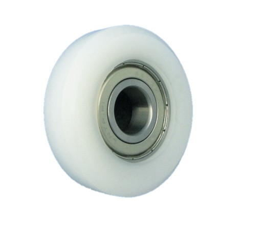 Plastový valček s ložiskom, priemer 62 mm, priemer 17 mm