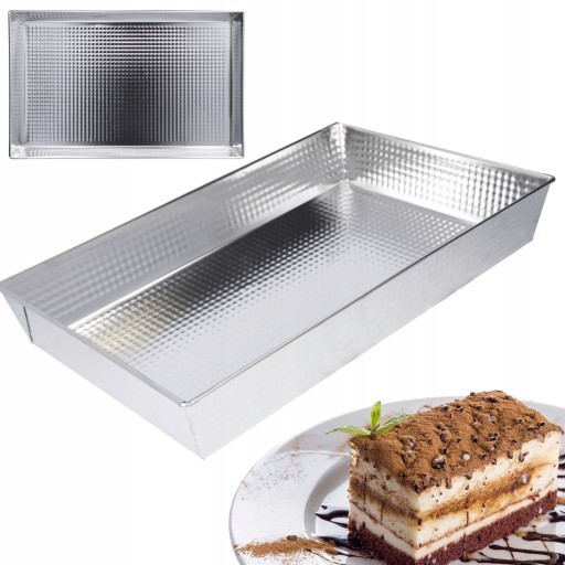 Obdĺžnikový plech na pečenie, plech na pečenie, veľký plech na tortu, 40x25