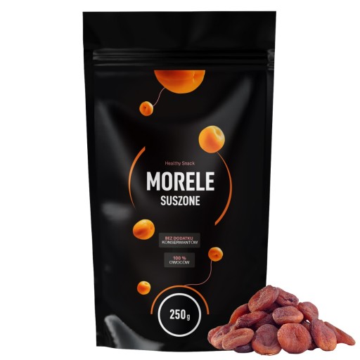 Prírodná sušená marhuľa 250 g HiFOOD Seedless FREE PREMIUM BEZ SÍRY