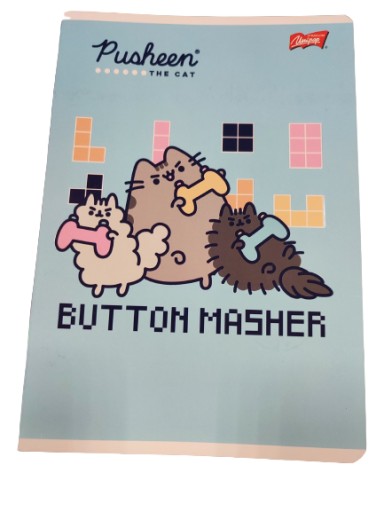 A5 štvorčekový zošit PUSHEEN mačka St.Majewski 32 listov triedy 1-3