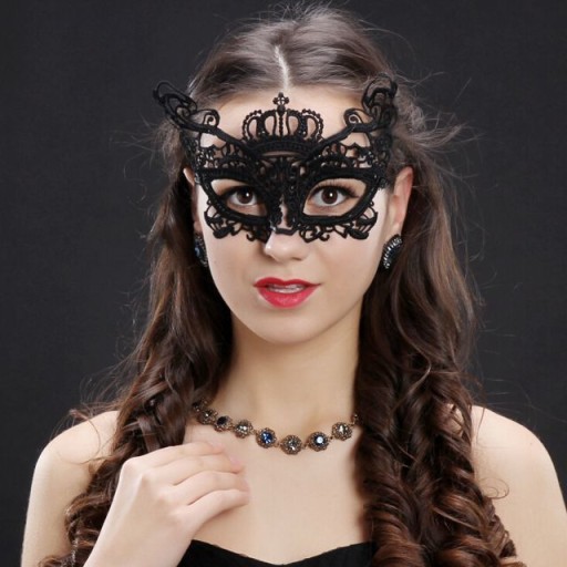 Čipková maska na oči SEXY_CORONA_bachelorette party, ples