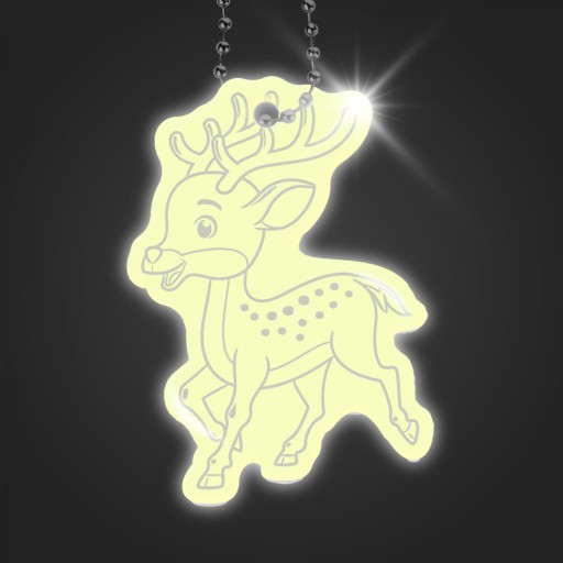 REFLEXNÝ PRÍvesok DEER reflexná kľúčenka REFLEXNÁ PRE DETI