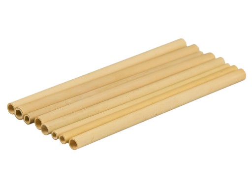 Opätovne použiteľné eco zero waste bambusové slamky x8