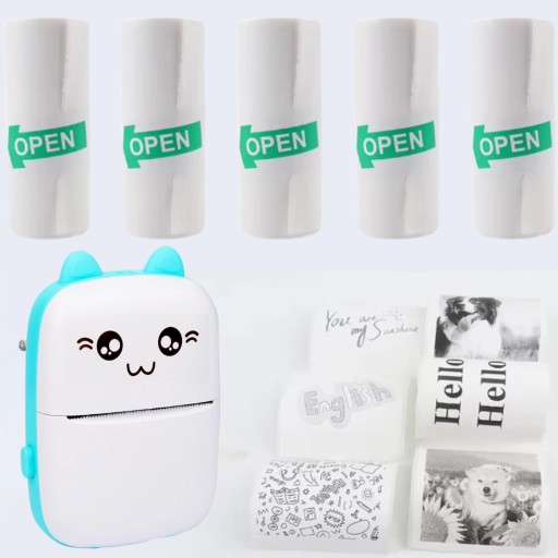5 x TLAČOVÝ VALEC XXL TEPELNÝ SAMOLEPIACI PAPIER DRUKUŚ MINI KAZETY