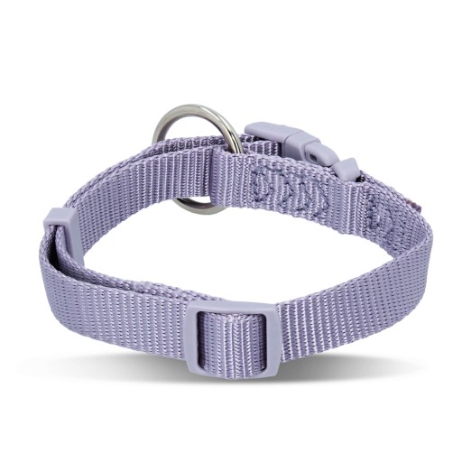 Prémiový obojok, pes, svetlá lila, S–M: 30–45 cm/15 mm