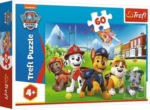 PUZZLE 60 Tlapková PATROL V ČISTIAcom puzzle pre deti +4 roky