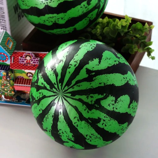 NAFUKOVACIA PLÁŽOVÁ LOPTA DO ZÁHRADY VODOVÝ MELÓN PRE DETI 22cm