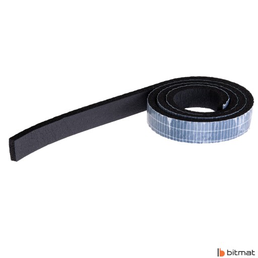 Gumové tesnenie Samolepiaca izolácia 6x20x1000mm pre dvere, okná a brány