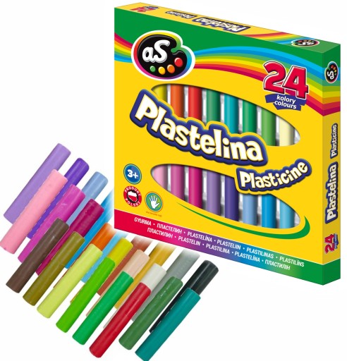 ASTRA PLASTELINA AS 24 farieb POĽSKÝ produkt