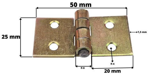 STAVEBNÁ SKRATKA PÁNT 25X50 LESK ZINK