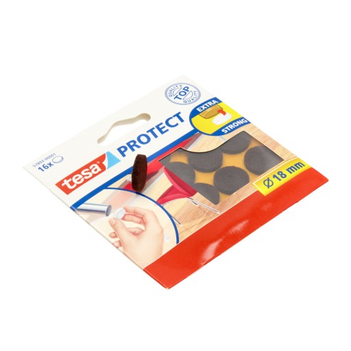 Plstené podložky na stoličky tesa table 18mm 16 ks