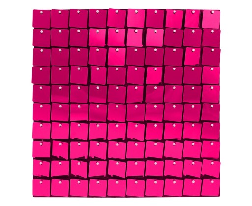 Fuchsiový dekoračný panel, čierny podklad, 30x30 cm/ 100 štvorcov