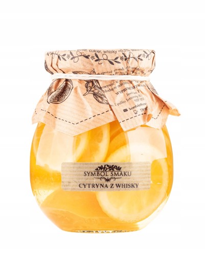 Citrón v sirupe s whisky ako darček 260ml
