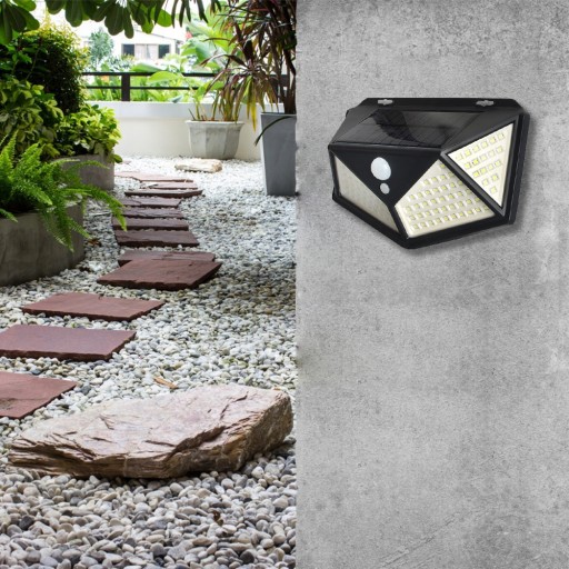 LED SOLÁRNA LAMPA SO SNÍMAČOM DO VONKAJŠEJ ZÁHRADY