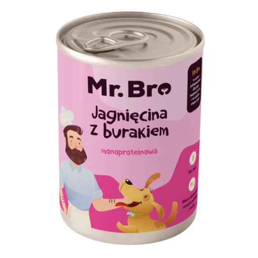 Pán. Bro Jahňacina s cviklou 400g – Monoproteín BEZ KURČA
