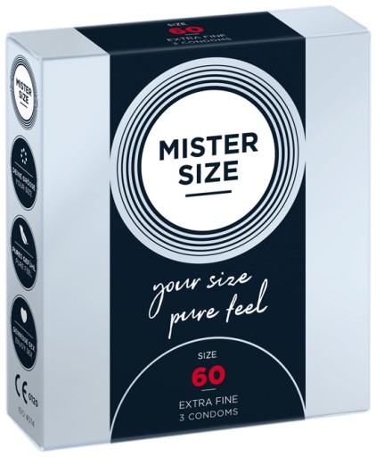 MISTER SIZE 60 nasadené kondómy obvod 3 ks