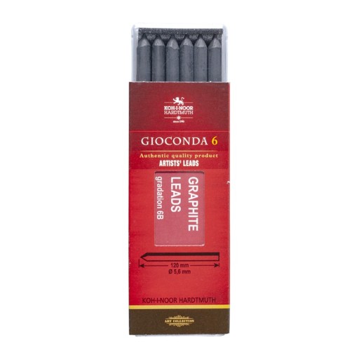 KOH-I-NOOR GIOCONDA GRAPHITE 5,5 mm 6B, 6 kusov