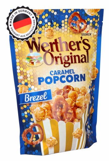 Popcorn s praclíkmi Posypaný karamelom Brezel Werther's Original 140 g