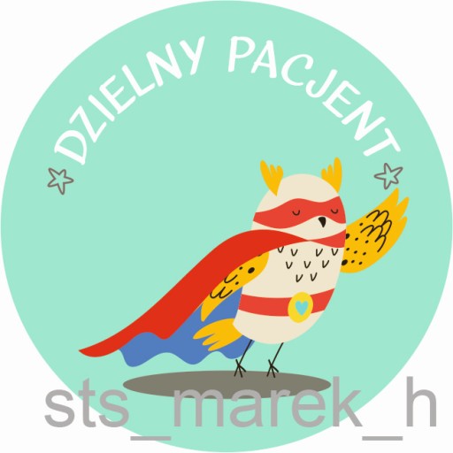 Motivačné nálepky statočný pacient BIG STRONG 5 cm UNISEX 100 ks.