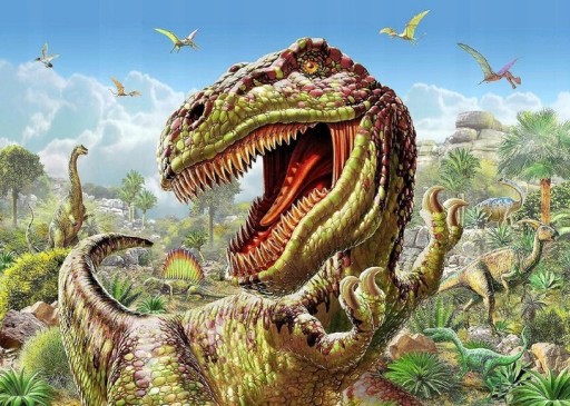 DIAMANTOVÁ MOZAIKA DINOSAURY T-REX VÝŠIVKA 5D