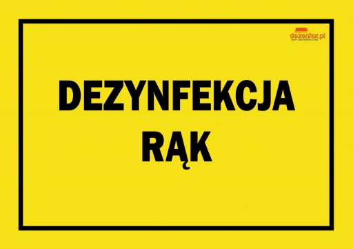 Nie 54 VÝSTRAŽNÁ TABUĽA DEZINFEKCIE RÚK