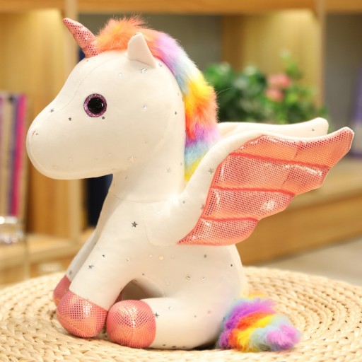 Roztomilý jednorožec plyšový maskot 14 CM kľúčenka