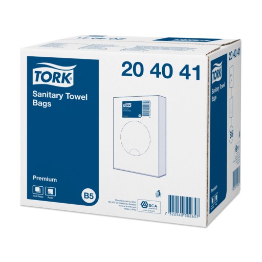 Tork 204041 - Hygienické tašky, B5, biele x25
