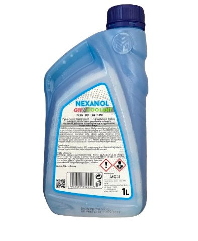 NEXANOL COOLANT G11 miešateľná kvapalina do chladiča -35 stupňov C 1l chladiva