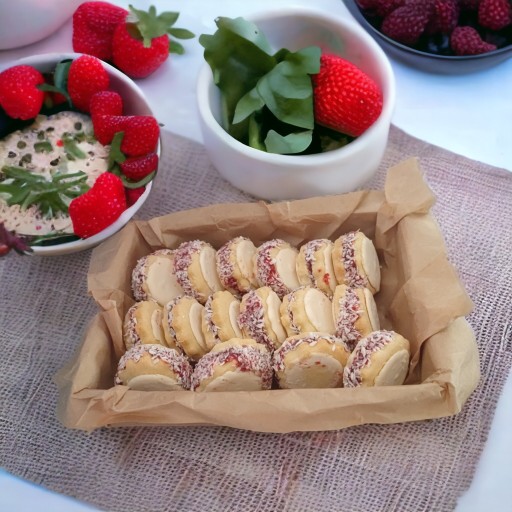 VARŠAVSKÉ COOKIES S MARMELÁDOU RUŽOVÉ COOKIES 350g LAHODNÉ