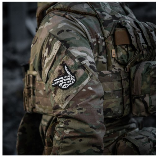 VELCRO GESTURE PATCH PISTCH PISTCH PISTCH GUN STREĽOVAČ NA SKELET M-TAC VÝŠIVKY FLUORESCENT