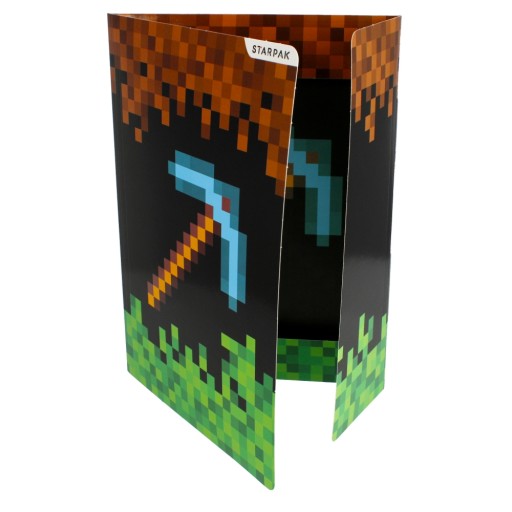 VYSIELANIE MINECRAFT s gumičkou A4 ŠKOLA pre deti STARPAK papierové VYSIELANIE