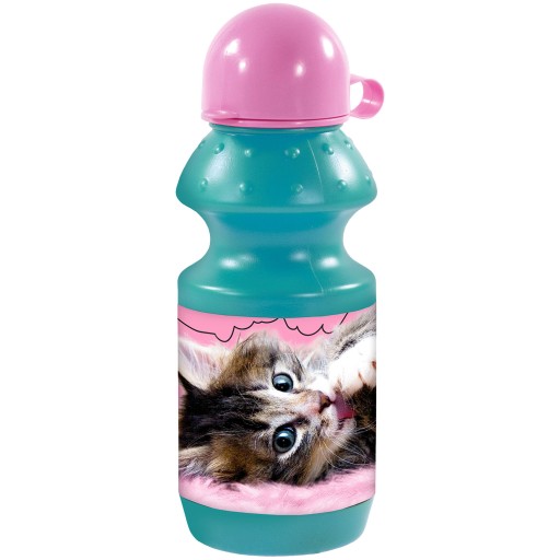 Fľaša na vodu pre detské mačky 330ml Cleo a Frank