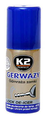K2 GERWAZY DEFROST D7X52 PRE ZÁMKY -60 50ML 2KS