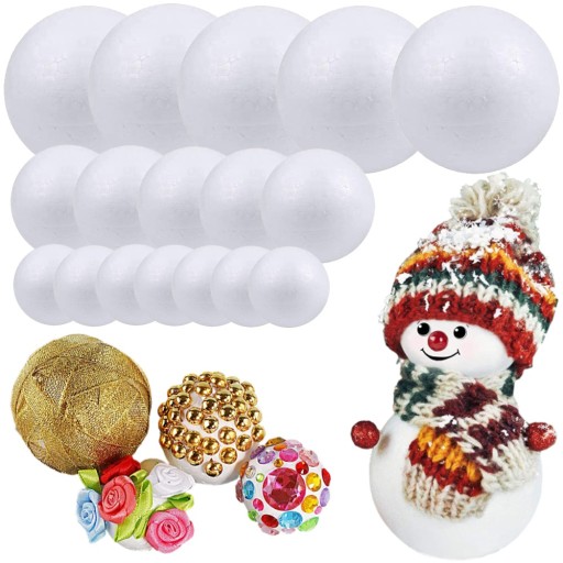 MIX STYROFOAM BALLS BALLS BALLS BALL sada 17 ks