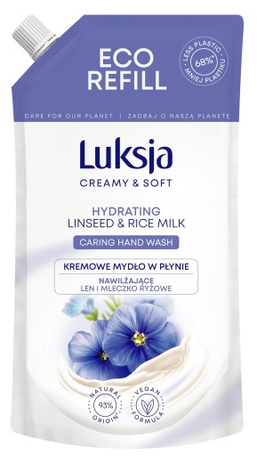LUKSJA TEKUTÉ KRÉMOVÉ MYDLO 400 ml PLEŤ ZVLHČUJE