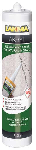 LAKMA SILAK Z zrnitá akrylátová fasáda pre omietku odolná biela 280 ml