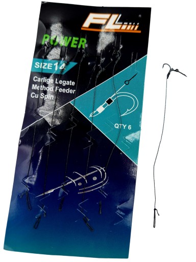 Hotové náväzce POWER pre Method Feeder na pletenej šnúre s ihlou, veľkosť - 12